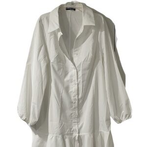 White Button-Up Blouse